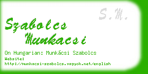 szabolcs munkacsi business card